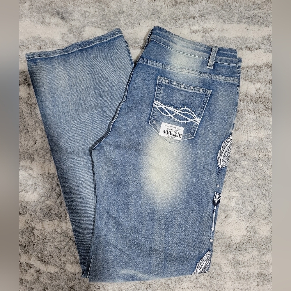 Elegant Light Blue Straight Jeans